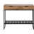 Giguere Wood and Metal Console Table with Storage Shelf