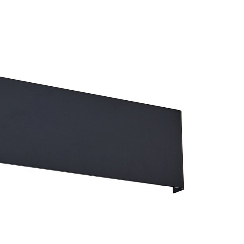 Applique murale longue linéaire encastrée Foline, Noir, noir, noir, noir, 5,5 po x 46 po x 1,3 po