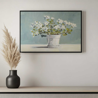 «White Flower Pot II» par Marian Parsons, reproduction d'art sur toile
