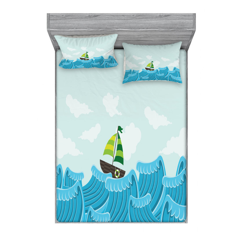 Microfiber Sheet Set, Queen Sheet Set with Fitted Sheet