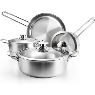 7-piece Stainless Steel Cookware Set
