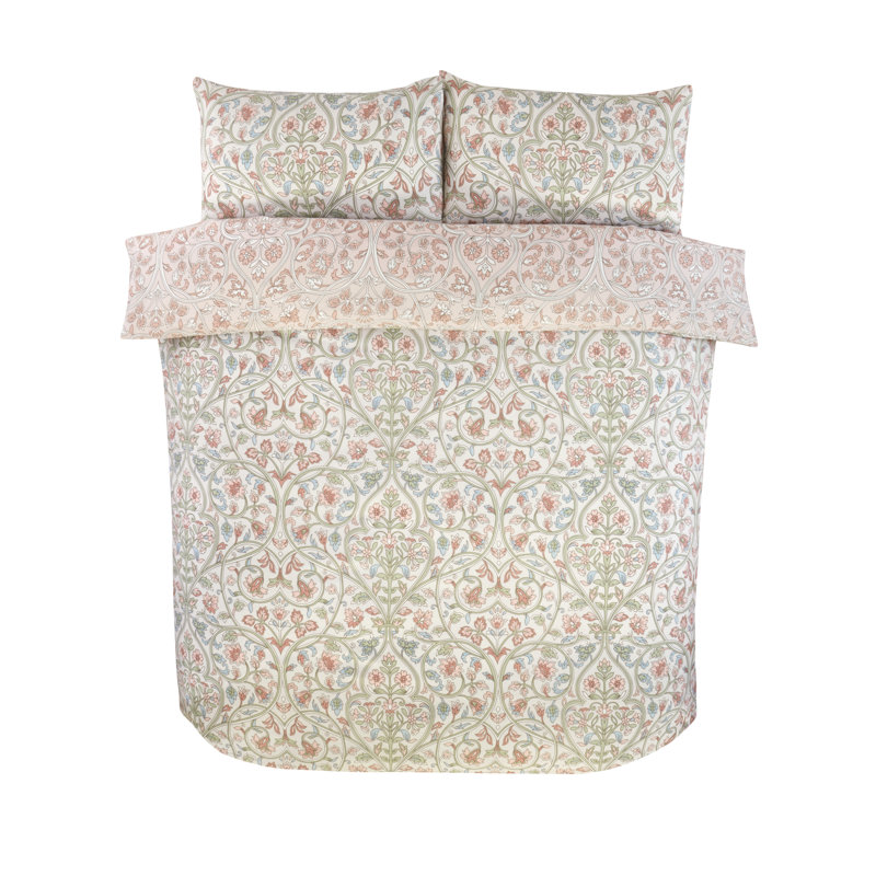 Harrow Duvet Cover Set King Bedding Set, King Duvet Cover Set + 2 Standard Pillowcases, Cream