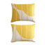 Vesi Unikko Cotton Yellow/Beige Duvet Cover Set-571043973
