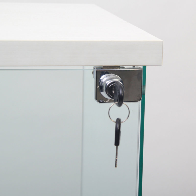 Vitrine avec porte vitrée et porte vitrée