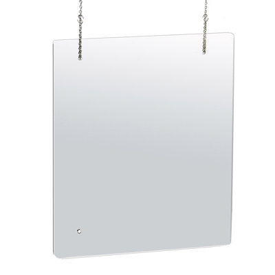 Bouclier de caisse réglable 30 po x 40 po, panneau de protection en plexiglas, protection anti-éclaboussures, barrière de protection en acrylique de 0,100 po d'épaisseur - verticale / horizontale, paquet de 2