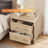 24''H Nightstand With 2 Drawer Storage-1553711863