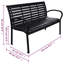 Banc de jardin WPC noir