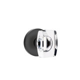 Double Dummy Windsor Crystal Knob with Disk Rose