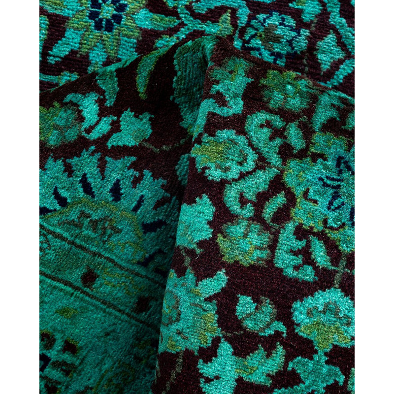 Overyed One-of-a-Kind Runner 2'6" X 13'9" Hand Knotted Area Rug
