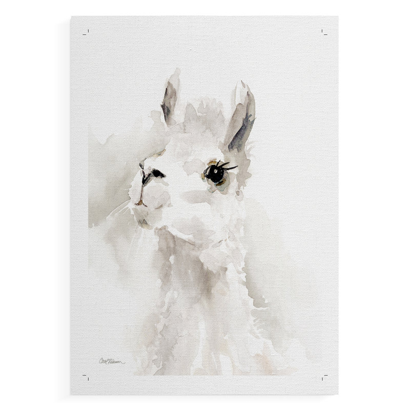 Sweet Llama II - reproduction de toile seulement - non encadrée, H 27 po x l 18 po