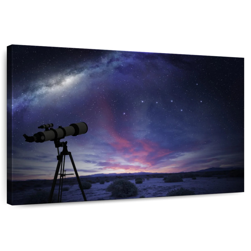 Oberle Observing The Milky Way And Stars, 20" H x 30" W