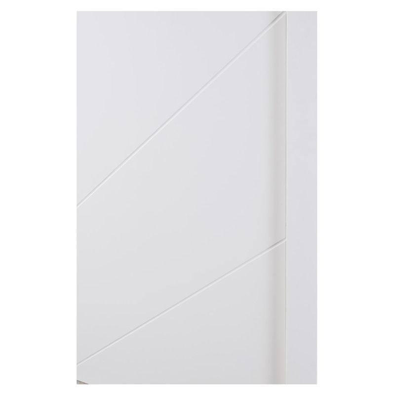 Dalle de porte intérieure laminée blanc doux Slant, 18 po x 80 po