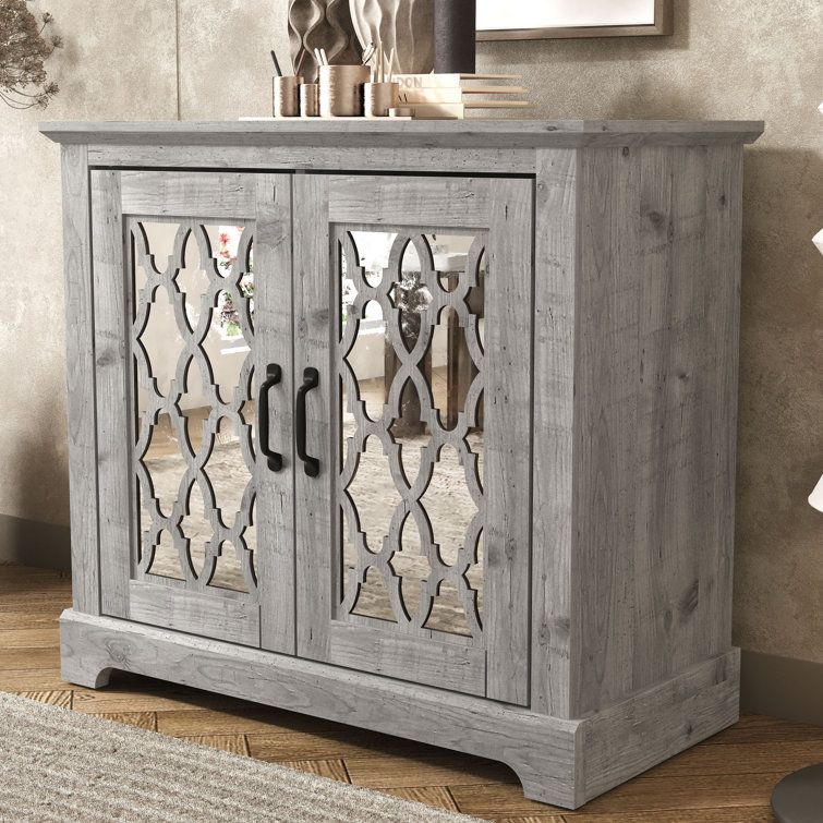 at Home Clear Craft Storage Box with Grey Accents