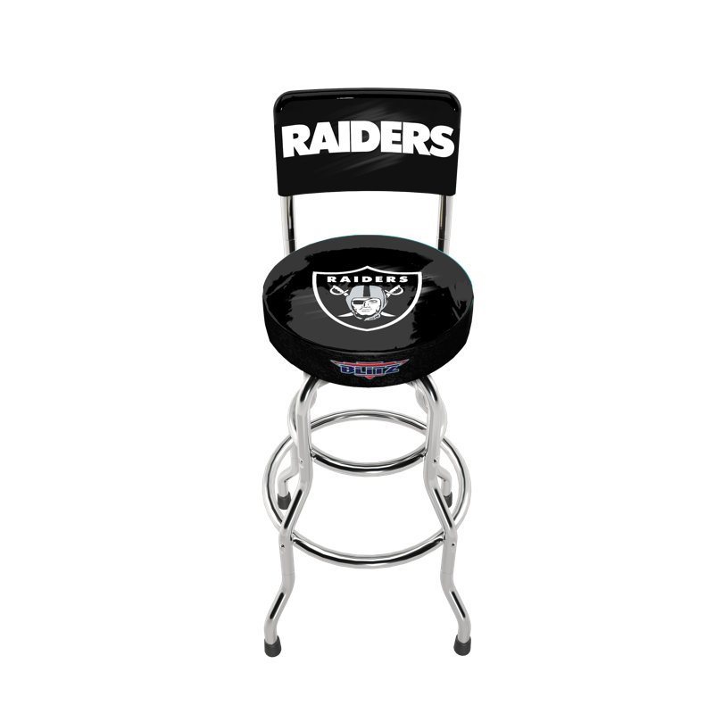 Las Vegas Raiders NFL Blitz High Back Adjustable Swivel Stool, Arcade1Up