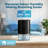 Kloudic 37OZ Small Dehumidifier with Auto Shut Off, Auto Defrost, Color-Changing Indicator & Washable Filter, Ultra-Quiet for Bathroom, Bedroom, Closet, RV