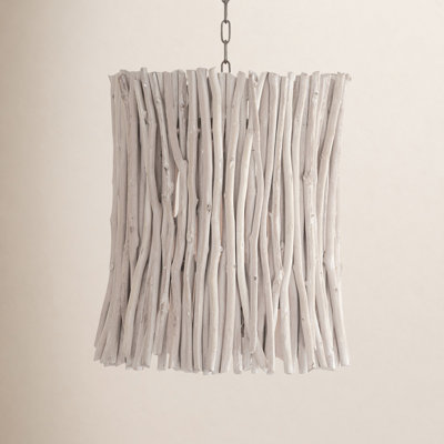 Altura 4 Light Solid Wood Dimmable Pendant