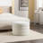 Round Upholstered Velvet Ottoman-1593283543