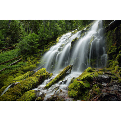 Proxy Falls, Oregon 1 Piece Wrapped Canvas Wall Art