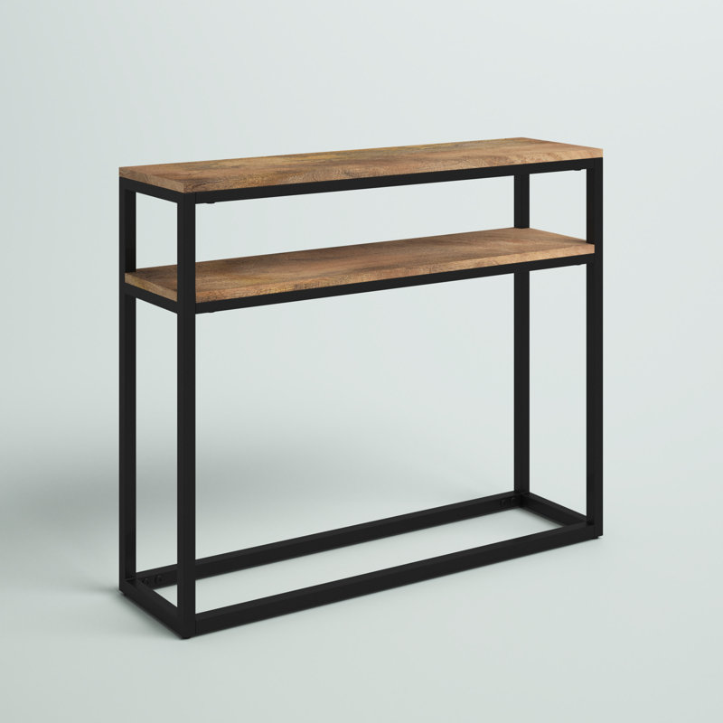 Blountsville 36'' Solid Wood Top Console Table