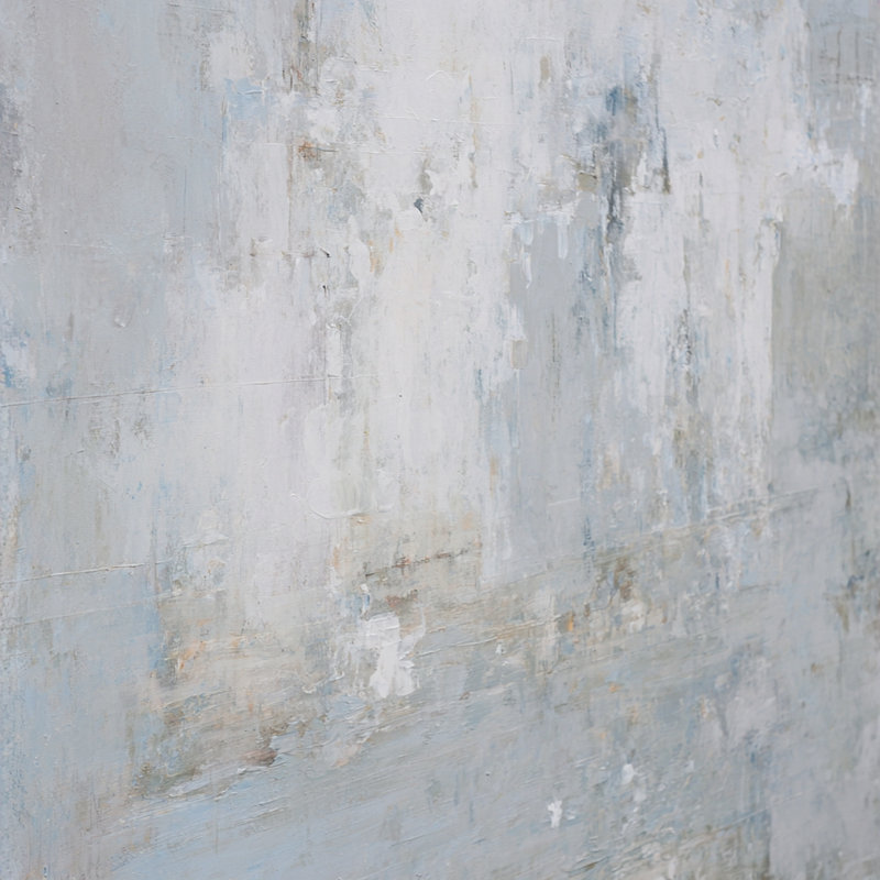 Art mural en toile blanche, L 20 po x H 20 po x P 1,5 po
