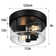 Black Embedded Pendant Light