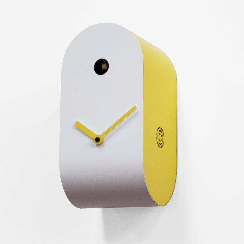 Bane Metal Wall Clock, Yellow