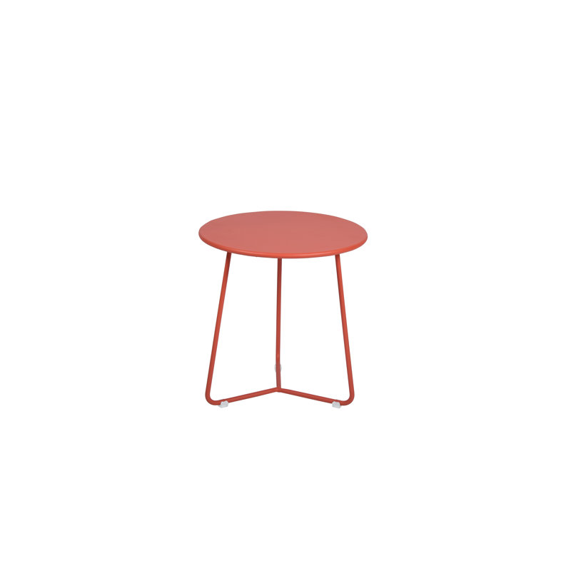Cocotte Outdoor Round Side Table, Acapulco Blue, 14" H x 13.5" L x 13.5" W