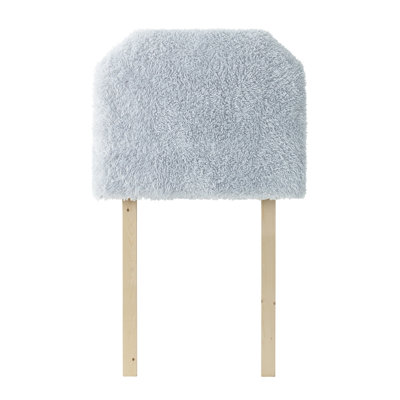 Mo' Frizzle College Headboard With Legs - Plush Thickness Alloy Gray