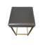 Tabouret de bar en cuir gris-1851920753
