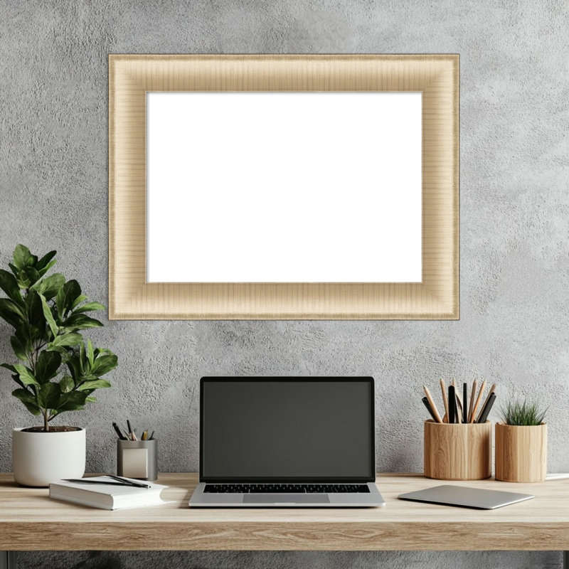 Tableaux d'organisation élégants avec cadre magnétique brossé et effaçable à sec, H 19 po x l 25 po