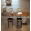 Table de bar moderne minimaliste en acrylique et pin-852975713