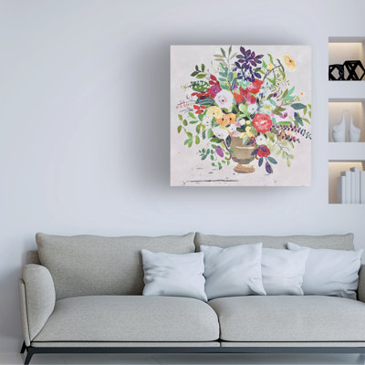 Wrapped Canvas Wall Art - Suzanne Allard 'Beauty Enthroned 2' Wall Art for Living Room, Bedroom, or Office Décor  - 24x24