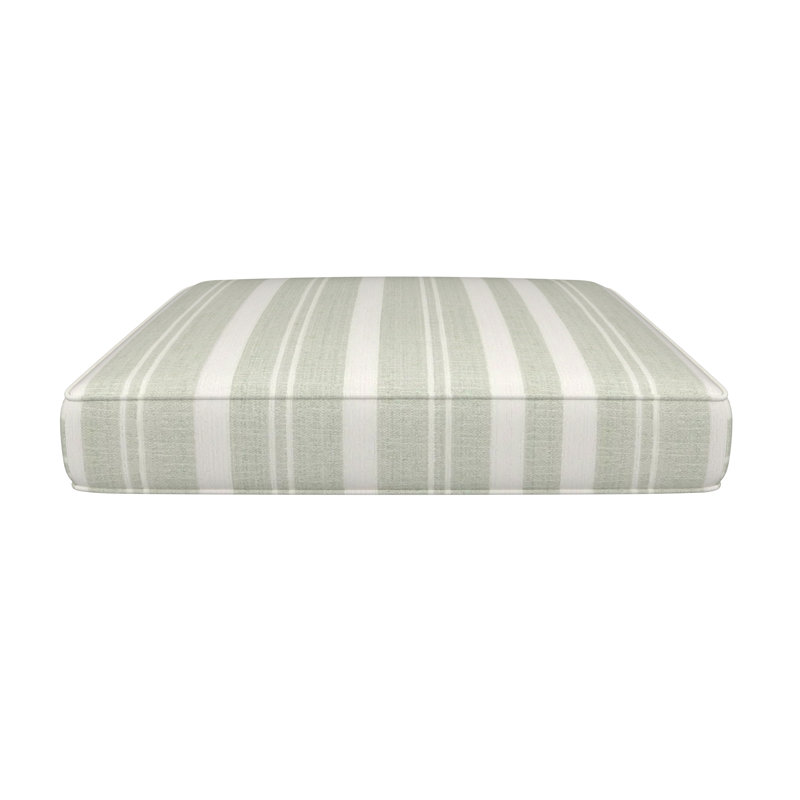 Amala Sunbrella® Outdoor Dining Seat Cushion, Sunbrella Tranquil Sage