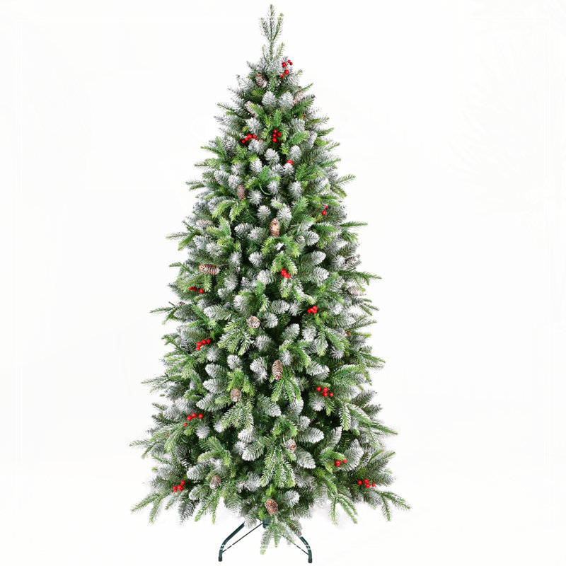 Arbre de Noël artificiel illuminé 6 pi avec 380 lumières DEL blanc chaud
