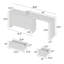 Bureau d'ordinateur l 83,8 po Arez