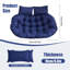 Coussin de siège double 59 po x 39 po, coussin de siège imperméable 6,3 po avec coussins pour patio et jardin-1966337264