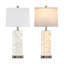 28” Elegant Shell-Inspired Table Lamp with USB Charging Ports, LED Bulbs and Nightlight-538493400