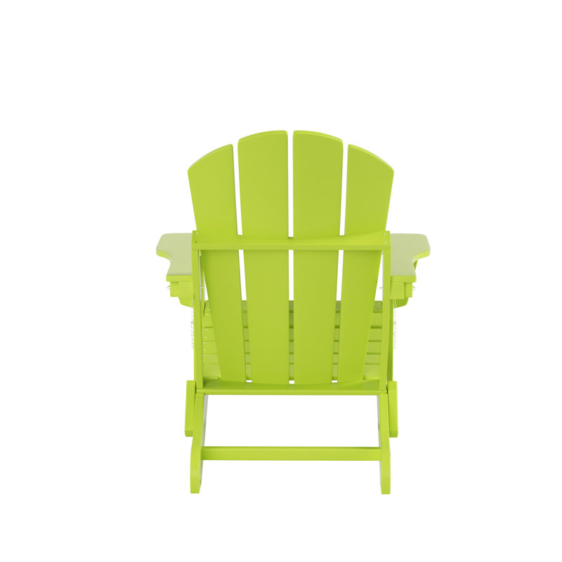 Laguna Foldable Outdoor Adirondack Set, Green