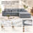 4 - Piece Upholstered Boneless Modular Sectional L Shape Sofa-583185101