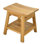 Spateak Grade-A Teak Wood Roma Shower Seat 18" Outdoor Patio Stool Bench