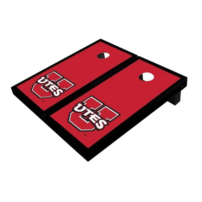 Planches de cornhole 2 pi x 3 pi Utah Utes, Utah Utes, Rouge
