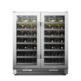 30" 52 Bottle Dual Zone Freestanding/Built-In Wine Refrigerator