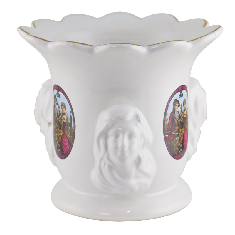 Ceramic / Porcelain Oval Utensil Crock