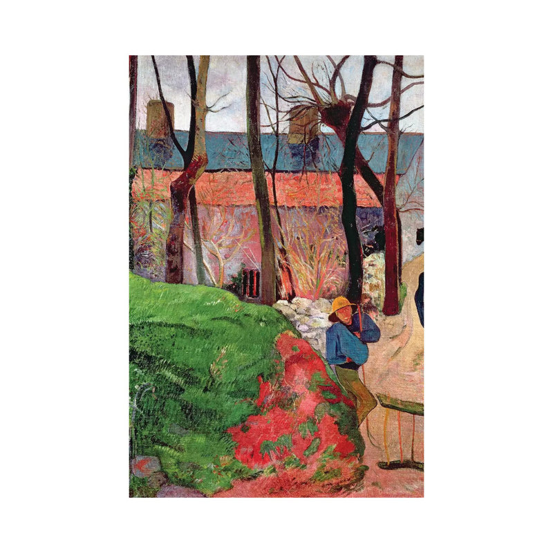 Cottage At Le Pouldu, 1890 by Paul Gauguin - Painting on Canvas, Wrapped Canvas, 45.72cm H x 30.48cm W x 1.91cm D