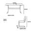 Combinaison de table et chaises de salle à manger rétro-106973877