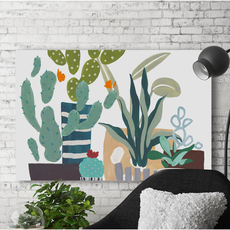 'Tender Plants' Print on Canvas, 8" H x 12" W x 1.5" D