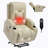 Beige PU Infinite Position Up To 350 LBS Power Lift Recliner Chair For Elderly, Heavy Duty Motion Mechanism With 8-Point Vibration Massage And Lumbar Heating, USB Charging Port, Cup Holders-1265488878