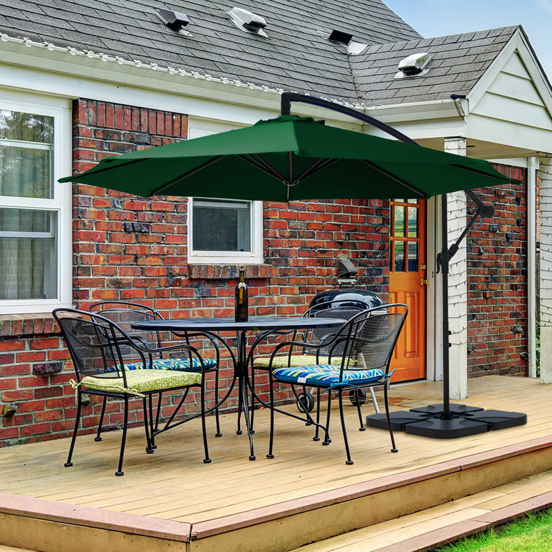 Parasol en porte-à-faux 10 ', Vert