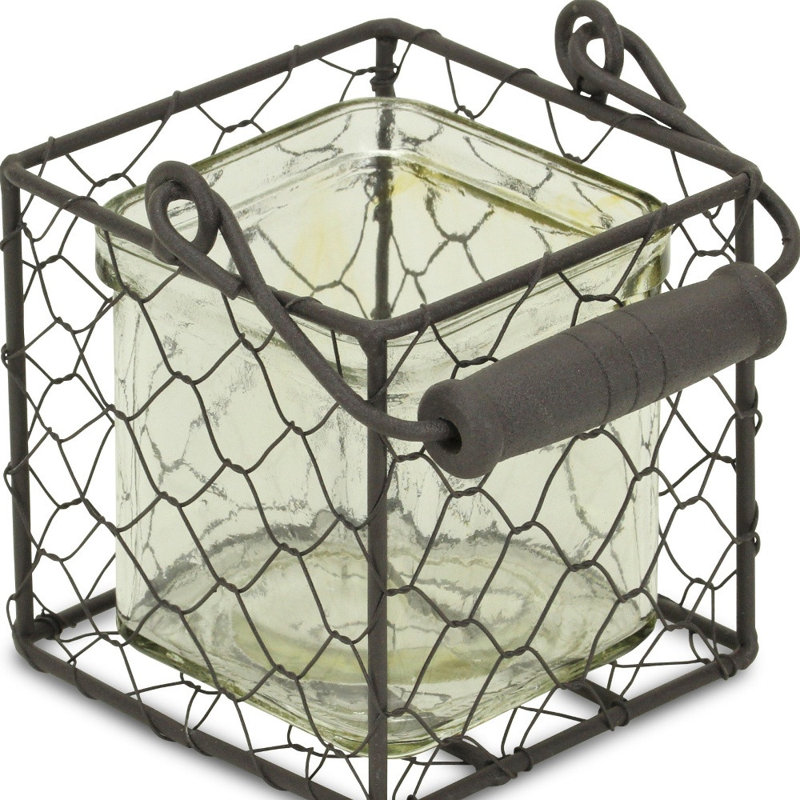 HomeRoots 3.5'' H Glass Tabletop Lantern