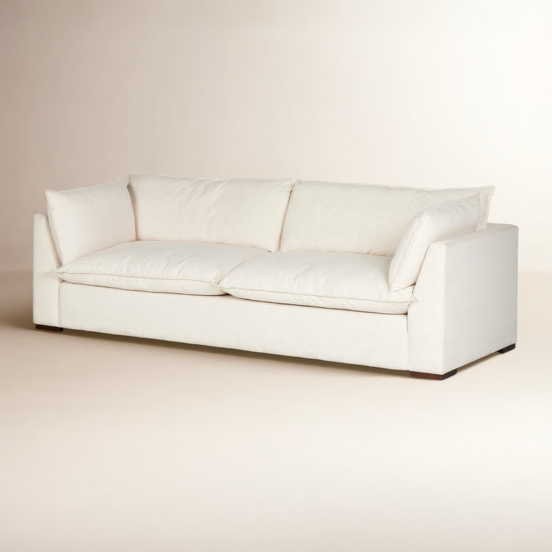 Kosa Sofa, Cream Polyester Blend